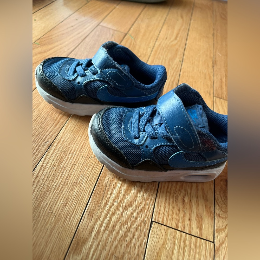 Blue Nike air toddler sneakers